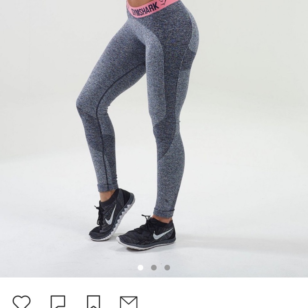 Gymshark flex leggings charcoal grey size small